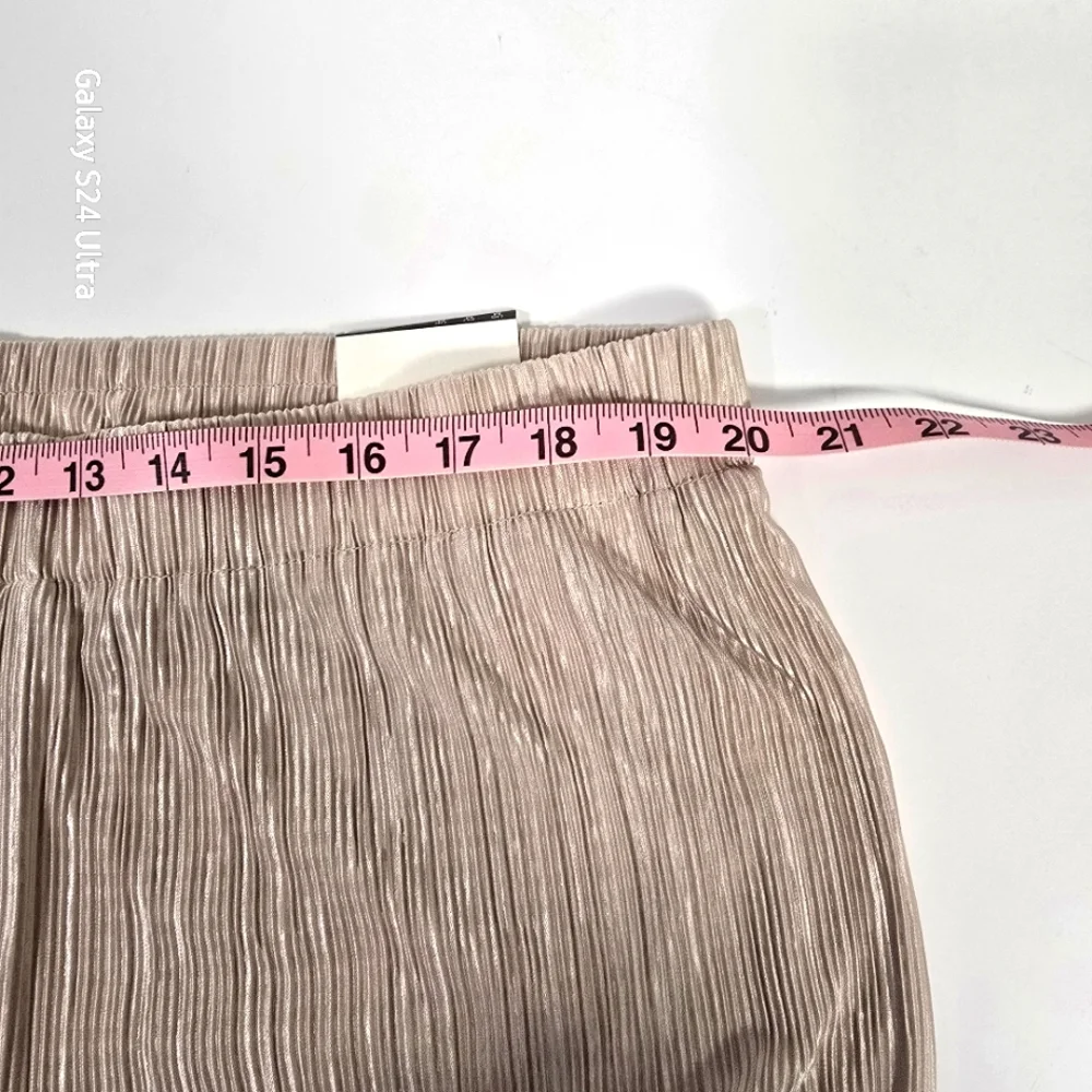 NWT‎ Anne Klein Beige Fully Lined Flowy Trousers Size M - Picture 9 of 11
